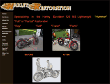 Tablet Screenshot of harleyrestoration.com
